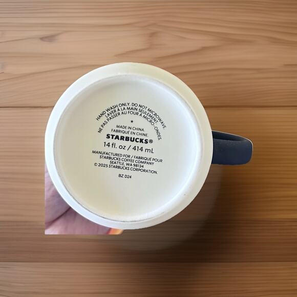 NEW Starbucks x Farm Rio Blue Floral Bird 14oz Ceramic Coffee Mug Gift Limited - Picture 6 of 6